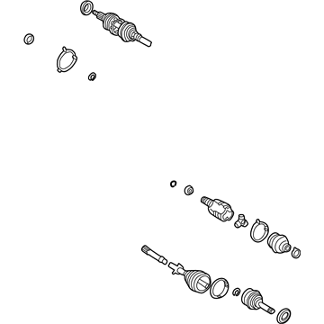 Toyota 43420-0W090 Shaft Assembly, Front Drive, Left