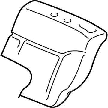 Honda 82522-S5T-A01 Pad Assy., L. RR. Seat-Back