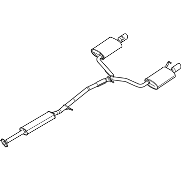 Ford AE9Z-5230-A Muffler & Pipe