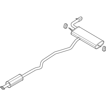 Ford HS7Z-5F250-A Muffler & Pipe