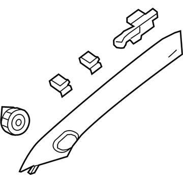 GM 95363726 Molding Asm-Windshield Garnish *Titanium