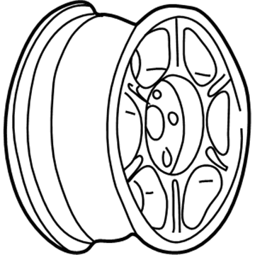 GM 9592678 Wheel Rim-15X7.0J Aluminum