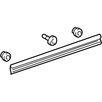 Lexus 75733-50040 Moulding, Front Door, Outside Upper Rear RH