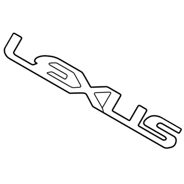 Lexus 75441-48010 Back Door Name Plate, No.1