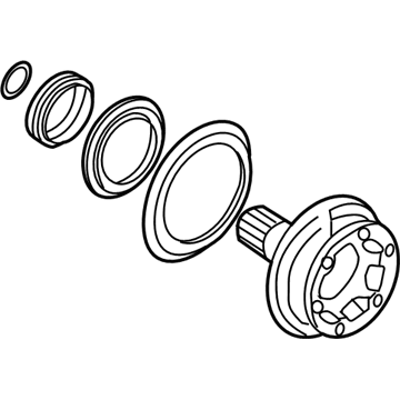 BMW 33-13-2-229-971 Drive Flange, Output, Left