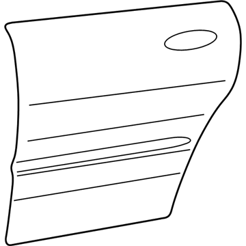 Kia 7711138100 Panel-Door Outer, LH
