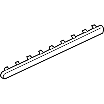 GM 10414618 Weatherstrip-Front Side Door Auxiliary <Use 1C5K*Red