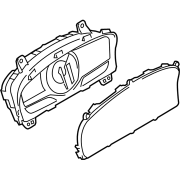 Ford DA1Z-10849-AA Cluster Assembly