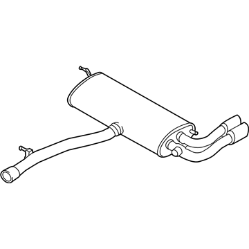 BMW 18-30-7-646-025 Rear Exhaust Flap Muffler