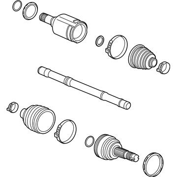 GM 94531933 Front Driver Side Half-Shaft Assembly