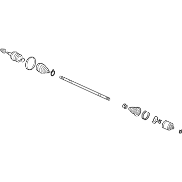 Honda 44305-S0X-A52 Driveshaft Assembly, Passenger Side