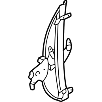 Infiniti 82721-2Y000 Rear Door Window Regulator Assembly, Left
