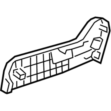 Honda 81238-TLA-A01ZA Cover, R. Reclining (Outer) *NH900L* (DEEP BLACK)