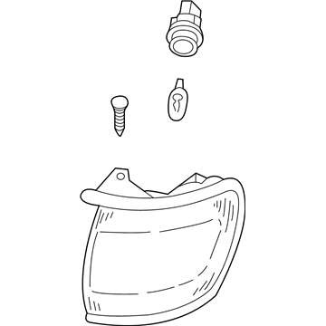 Nissan 26115-0W026 Lamp Assembly-Side Combination, LH