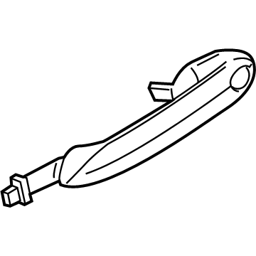 BMW 51-21-9-463-547 Door Handle, Primered, Outer