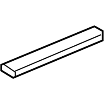 Honda 84202-SWA-A01ZA Garnish, R. FR. Side (Outer) *NH598L* (ATLAS GRAY)