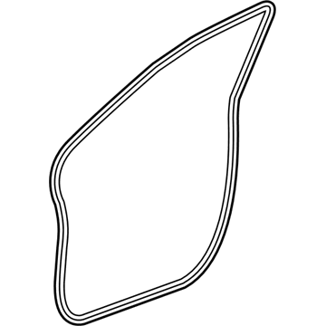 Honda 72315-SWA-A01ZA Seal, R. FR. Door Opening *NH167L* (GRAPHITE BLACK)