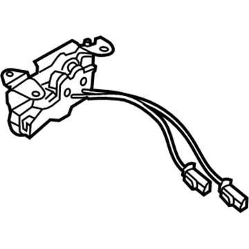 BMW 51-23-8-737-702 LOCK, HOOD, PEDESTRAIN PROTE