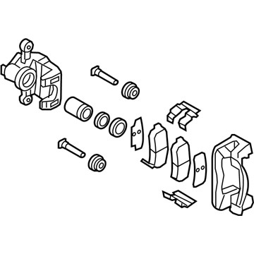 Kia 584001G300 Rear Disc Brake Assembly, Right