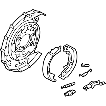 Hyundai 58410-1G300 Brake Assembly-Parking Rear, RH