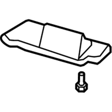 Honda 83280-SWA-A91ZA Sunvisor Assembly, Driver Side (Pale Quartz) (Mirror)