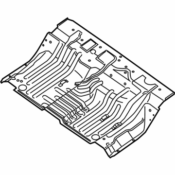 Nissan 74512-9BU0A FLOOR-REAR, FRONT