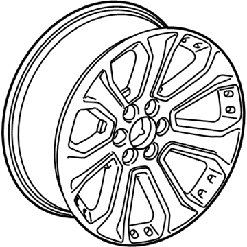 GM 84346100 Wheel, Alloy