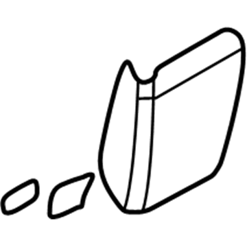 GM 15072504 Molding Asm, Quarter Panel Lower Front *Pewter Metal