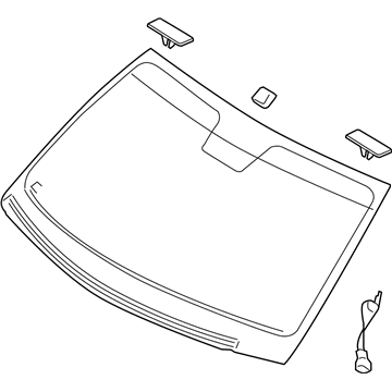 Hyundai 86110-3M020 Windshield Glass Assembly