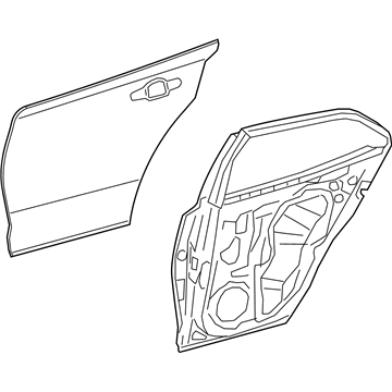 Toyota 67003-02530 Panel Sub-Assembly, Rr D