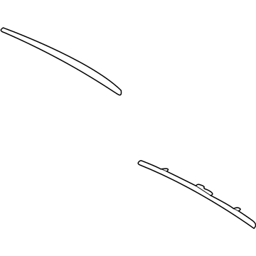 BMW 61-61-8-162-985 Left Wiper Blade Spoiler