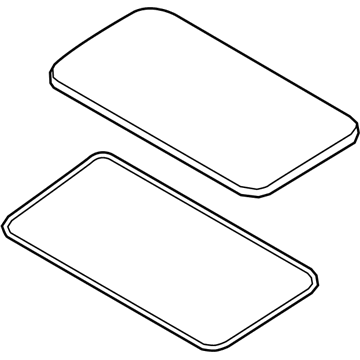 Nissan 91210-6CA1A Lid Assy-Sunroof, Slide