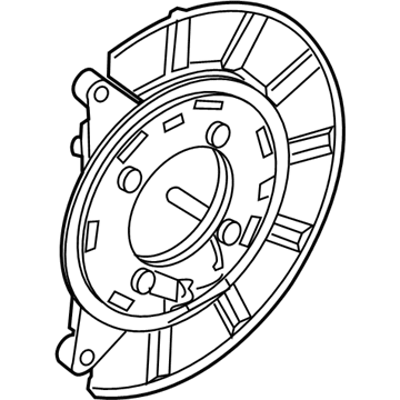 Nissan 44030-EZ00C Plate Assy-Back, Rear Brake LH