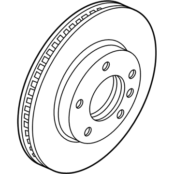 BMW 34-11-2-282-445 Brake Disc, Ventilated, Left