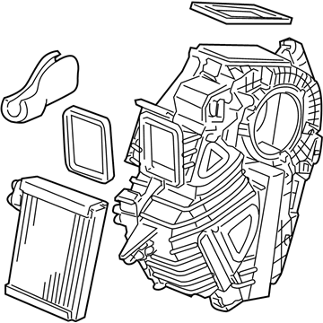 Honda 80225-SHJ-A03 Evaporator Assembly