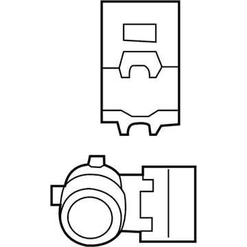 Acura 39680-TV0-E01YG Sensor Assembly, Parking (Forged Silver Metallic Ii)