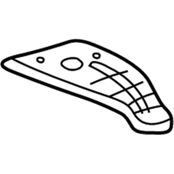 Honda 53692-S04-000 Plate, Power Steering Heat Baffle