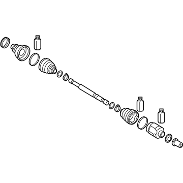 Kia 49501G5100 Shaft Assembly-Drive, RH