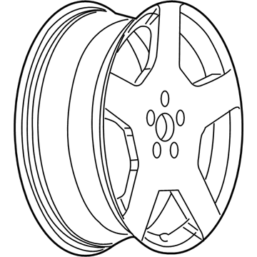 GM 9597448 Wheel-18X7 Machine Face Aluminum 42Mm Offset 110