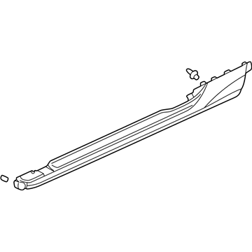 Honda 71800-S3Y-000ZD Garnish Assy., R. Side Sill *NH630M* (SILVERSTONE METALLIC)