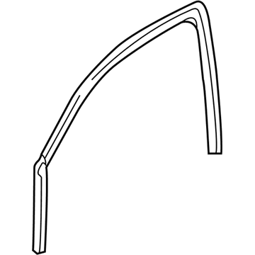 GM 25849240 Weatherstrip Asm-Front Side Door Window Outer