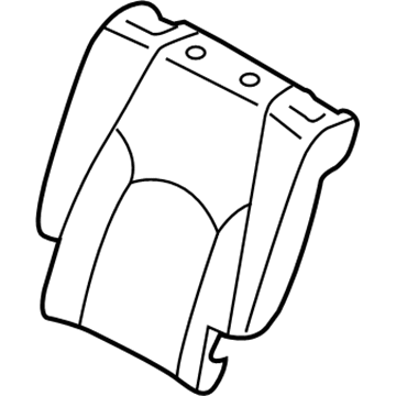 Lexus 71077-48211-A0 Rear Seat Back Cover, Right (For Separate Type)