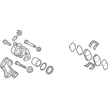 Kia 581301W000 Front Brake Assembly, Right