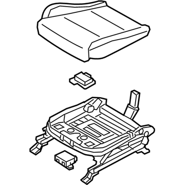 Kia 88200D9541BGN Cushion Assembly-Front Seat