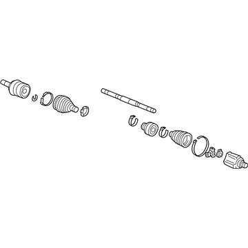 Honda 44306-TR4-A94 Shaft Assembly, L Drive