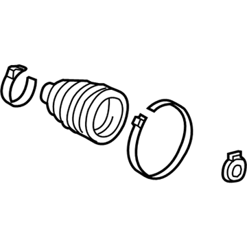Honda 44017-TR4-A91 Boot Set, Inboard