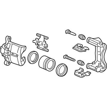 Honda 06452-S87-506RM Caliper Sub-Assembly, Right Front (Reman)