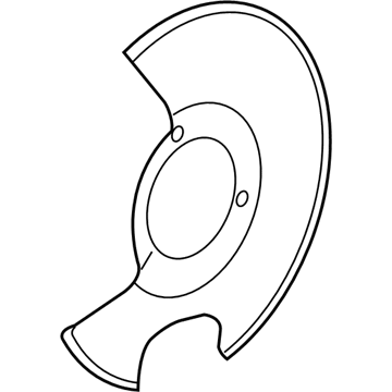 GM 13273626 Shield-Front Brake