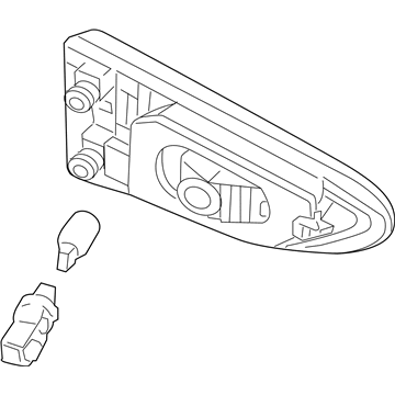 Infiniti 26545-3JA0A Lamp Assembly-Back Up, LH