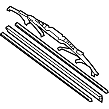 Acura 76630-SEP-A01 Windshield Wiper Blade (475MM) (Passenger Side)